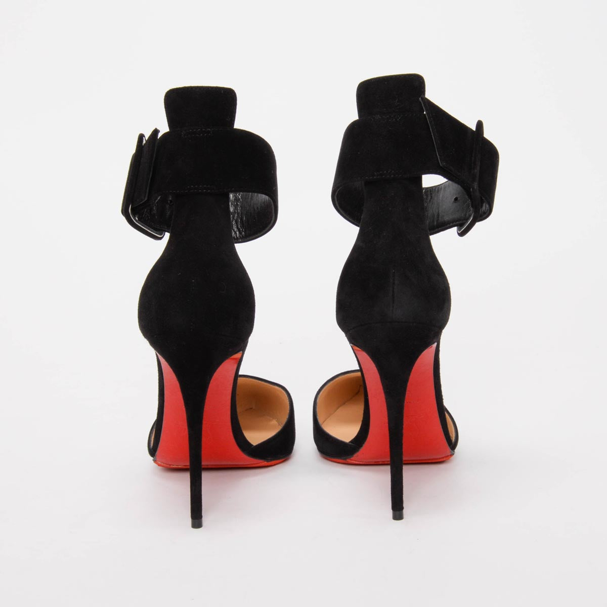 Christian Louboutin Black Suede Harler 100 Pumps 39.5