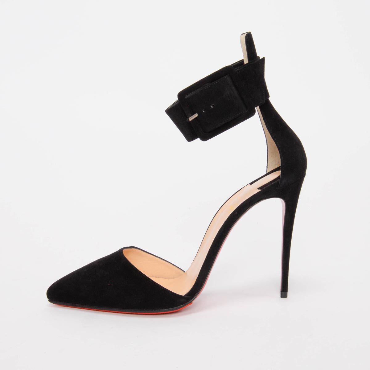 Christian Louboutin Black Suede Harler 100 Pumps 39.5