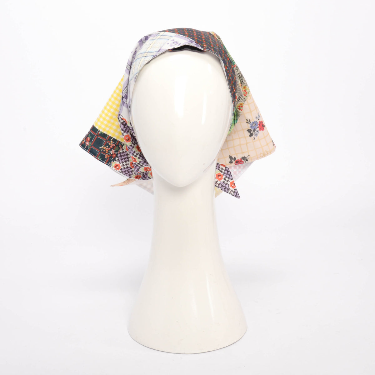 Miu Miu Multi Colour Cotton Liberty Patchwork Scarf