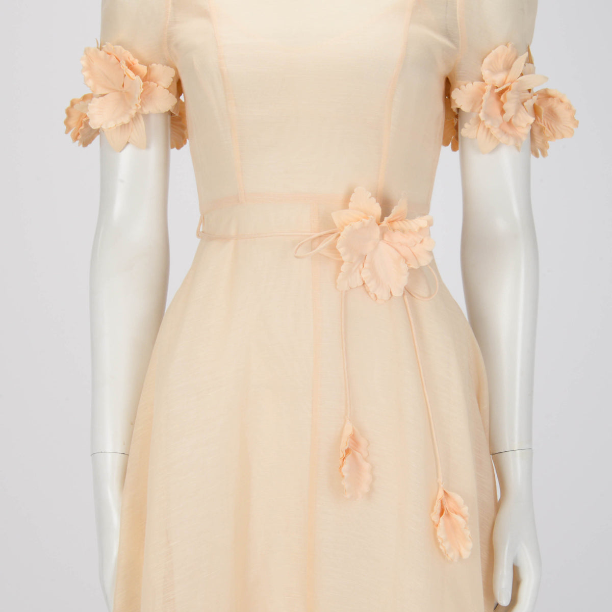 Zimmermann Cream Luminosity Liftoff Flower Midi Dress OP