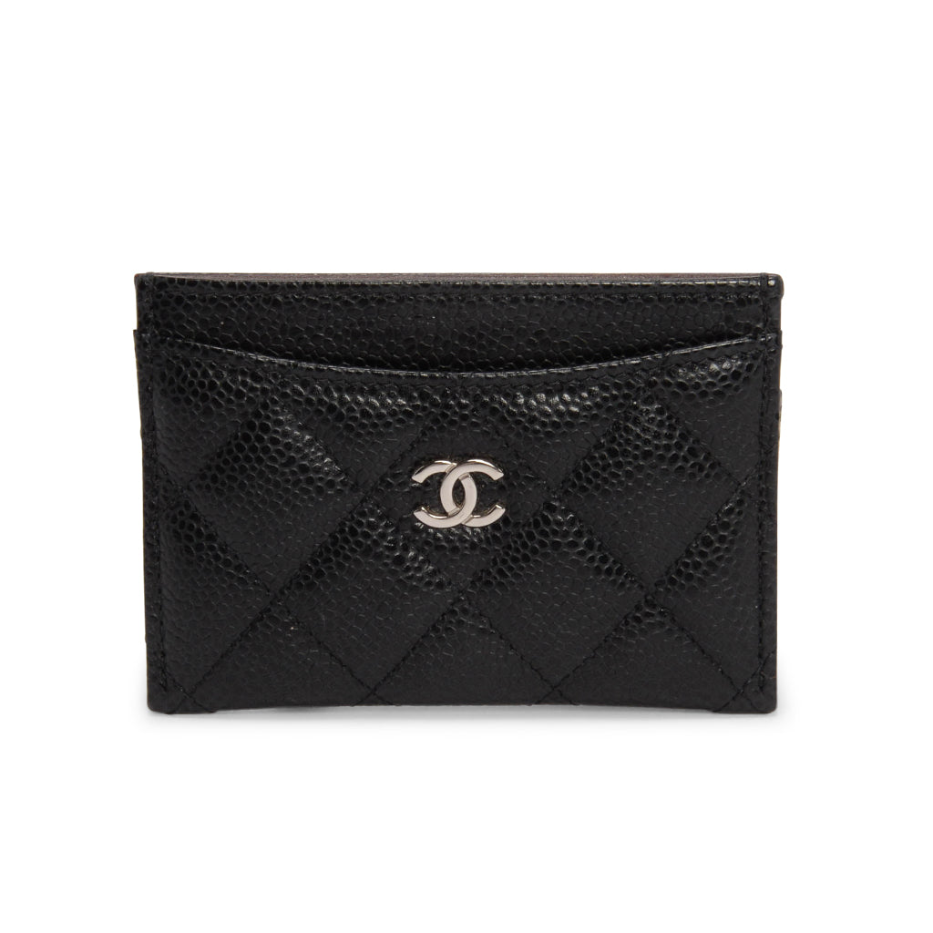Chanel Black Caviar Classic CC Card Holder