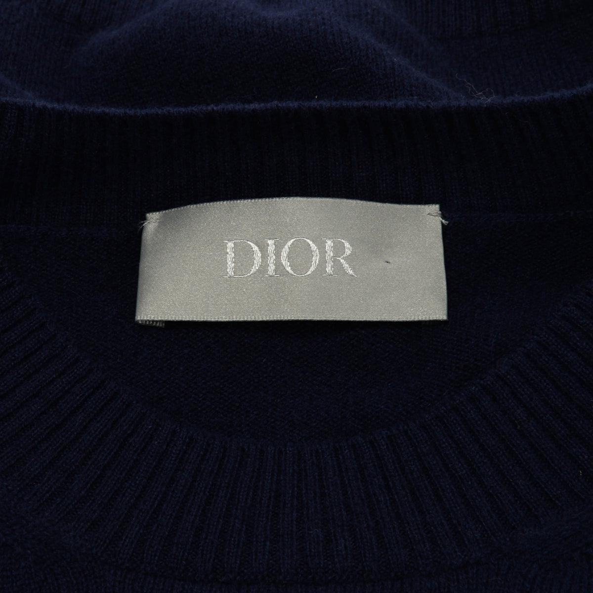 Dior Navy Cashmere Bobby Sweater L