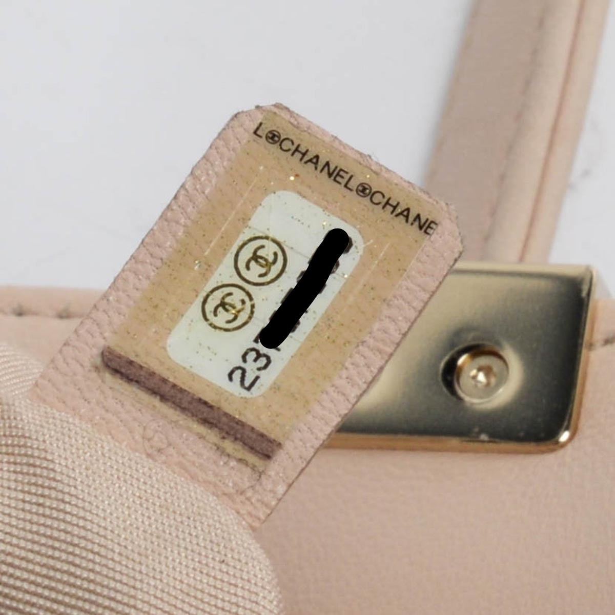 Chanel Beige Chevron Lambskin Old Medium Boy Bag