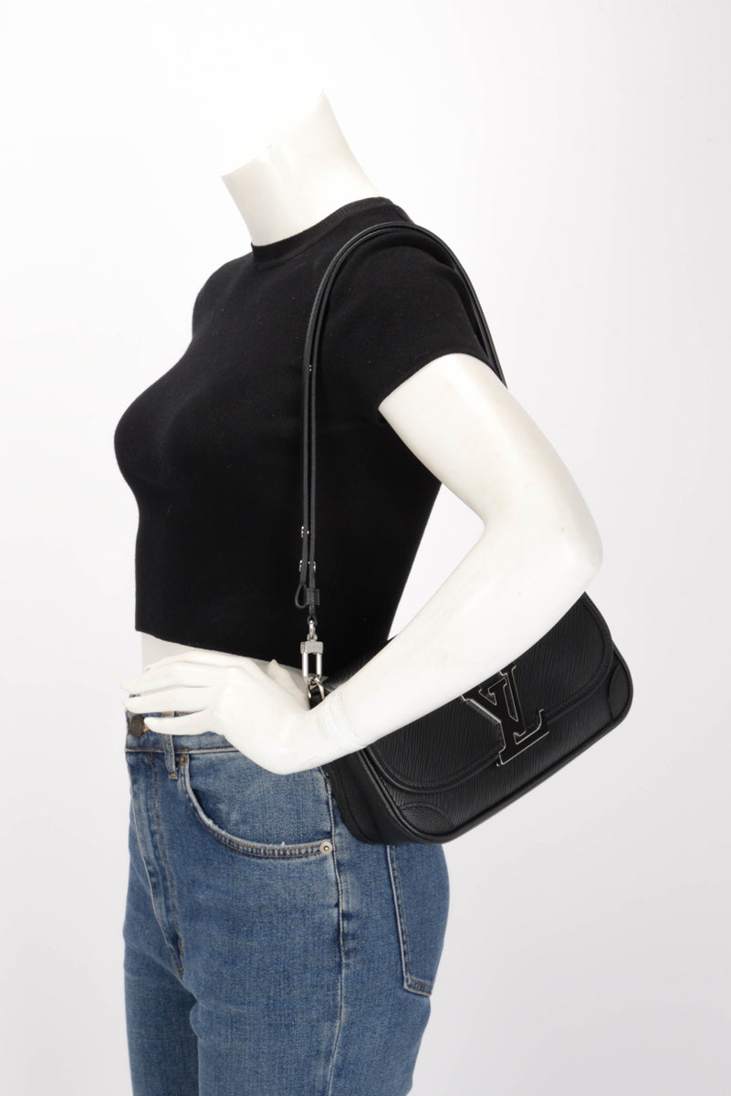 Louis Vuitton Black Epi Leather Buci Bag