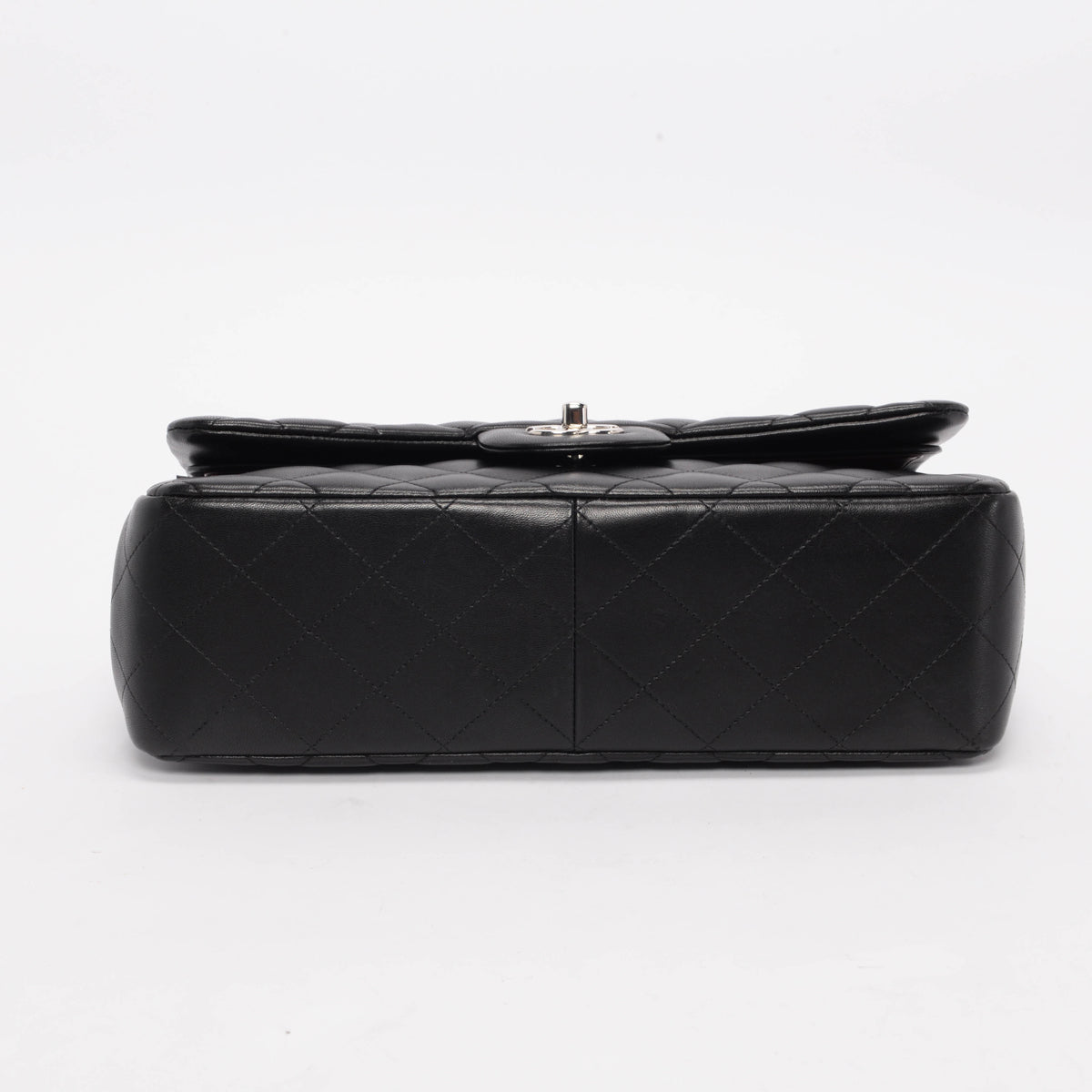 Chanel Black Quilted Lambskin Large Double Flap Bag
