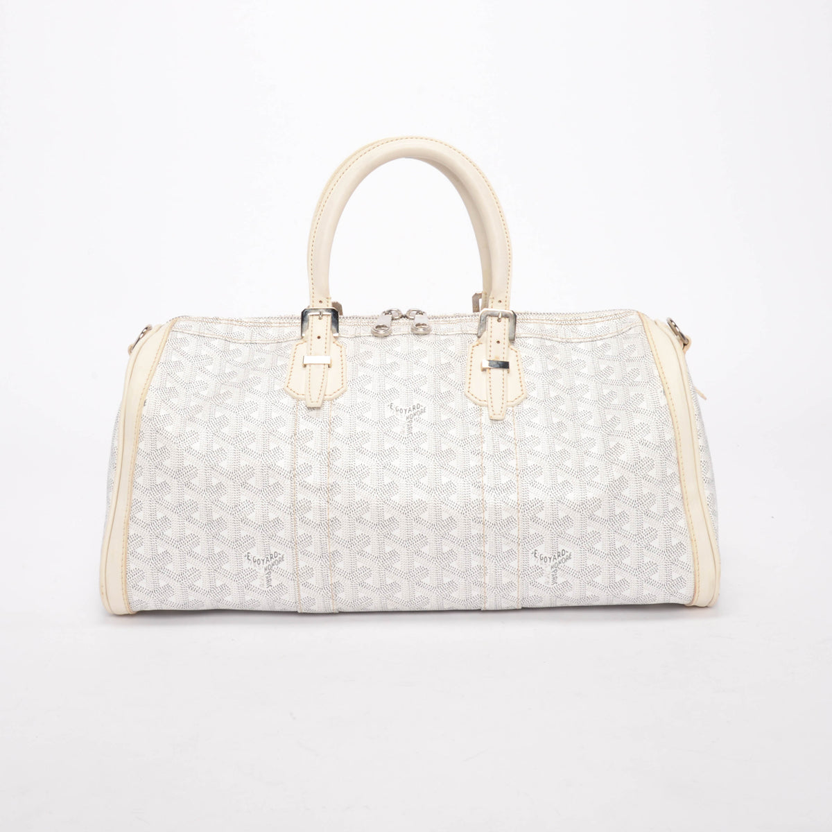 Goyard White Goyardine Crosiere 40 Cross Body Bag
