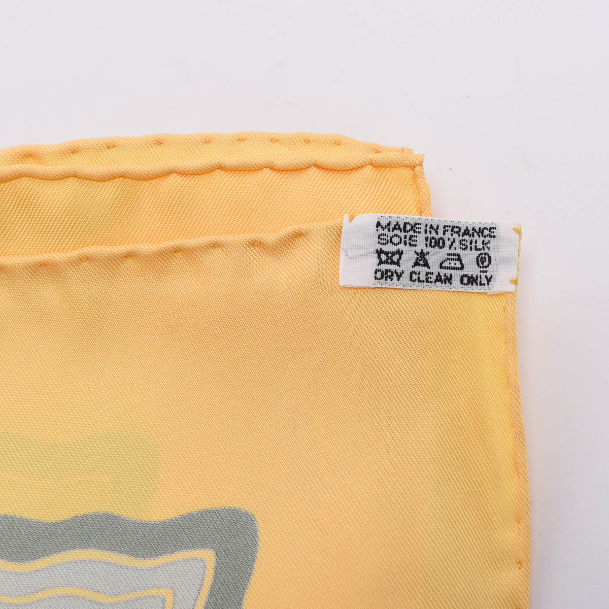 Hermes Yellow Silk Les Jardins D'Armenie Scarf