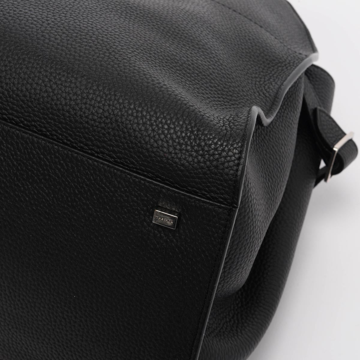 The Row Black Grained Calfskin Soft Margaux 15