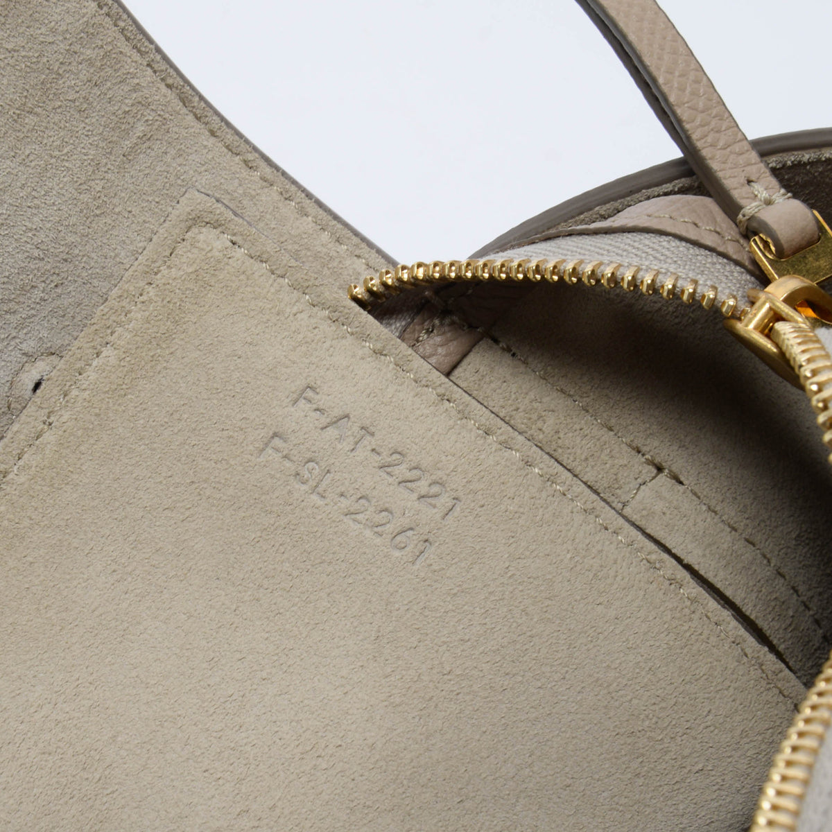Celine Beige Grained Calfskin Micro Belt Bag