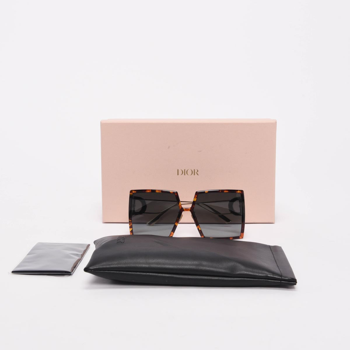 Dior Tortoise 30Montaigne Square Sunglasses