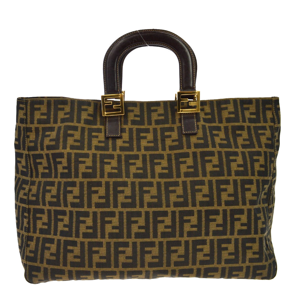 Fendi Vintage Zucca Canvas Shopper Tote