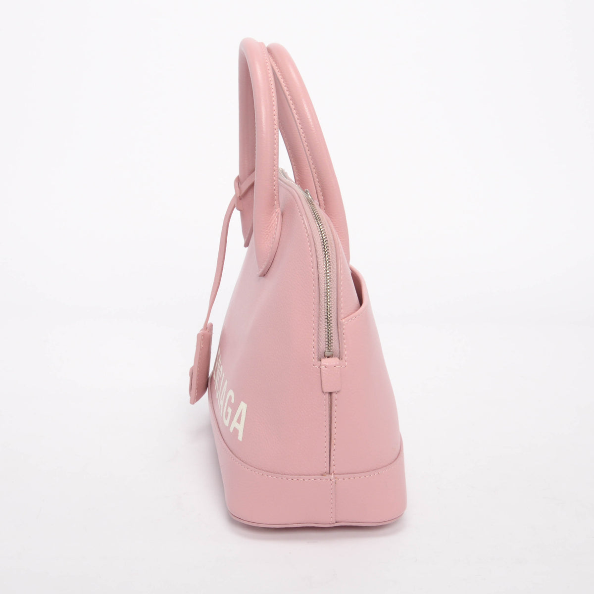 Balenciaga Pale Pink Grained Calfskin Small Ville Bag