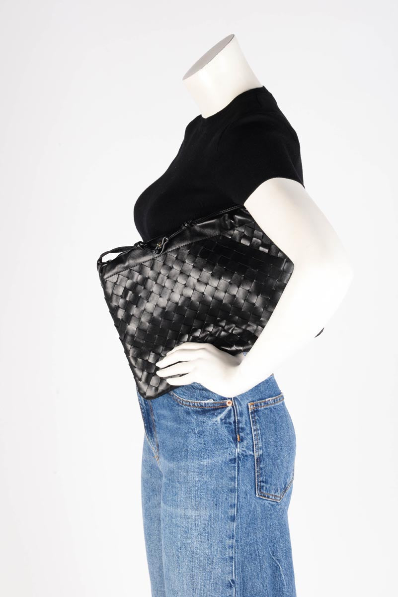 Bottega Veneta Black Intrecciato Medium Dustbag