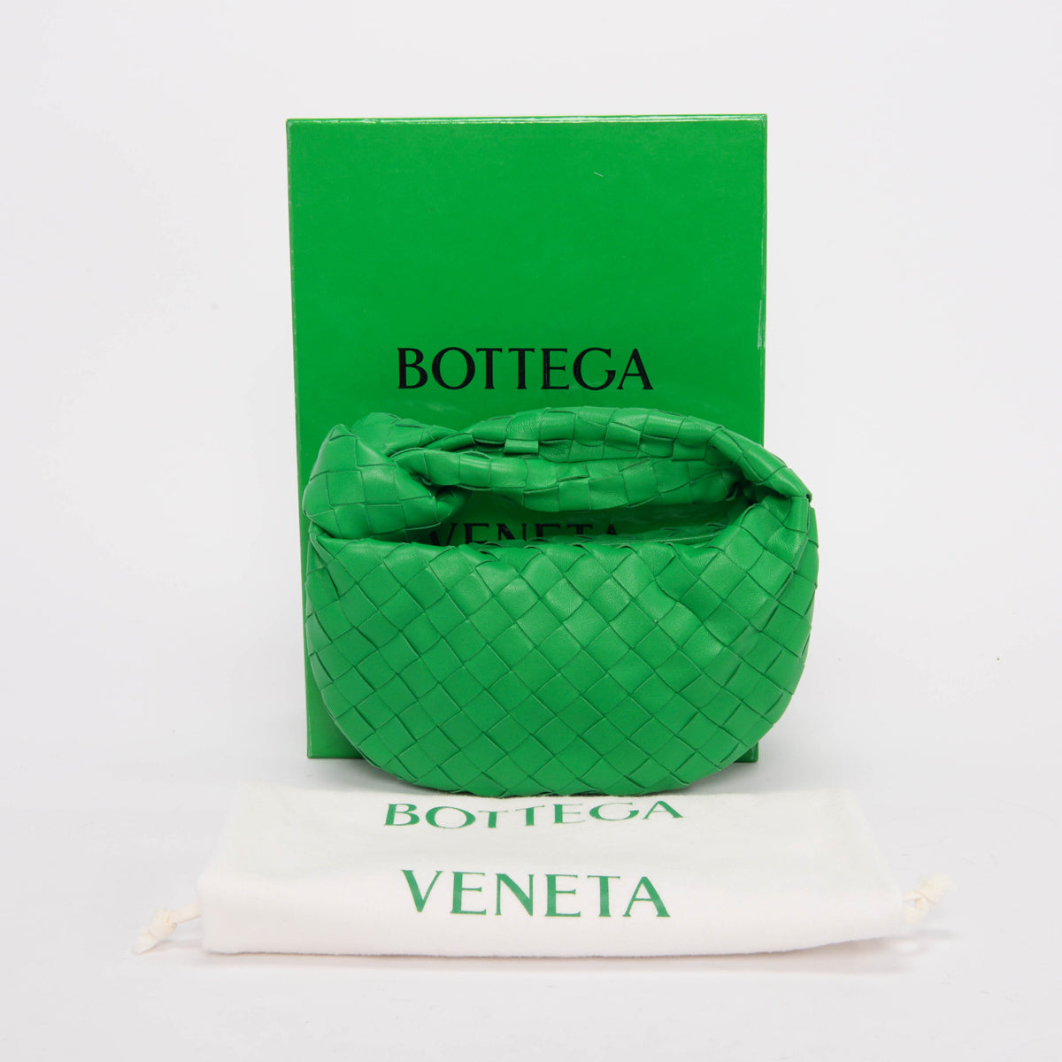 Bottega Veneta Parakeet Green Intrecciato Mini Jodie