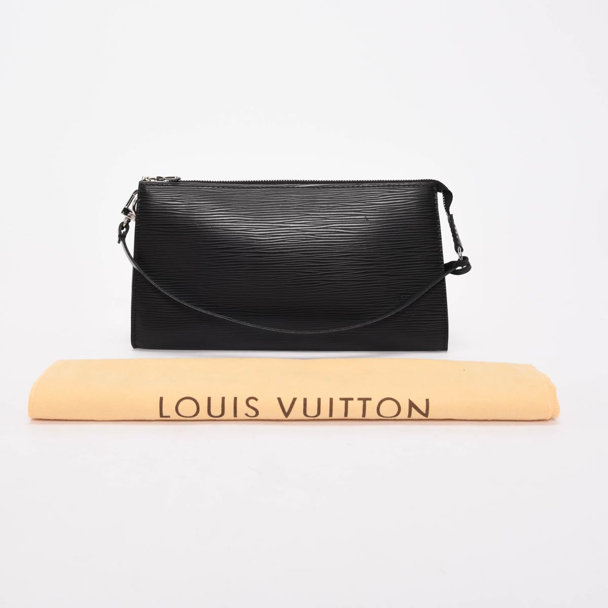 Louis Vuitton Black Epi Leather Pochette Accessoires