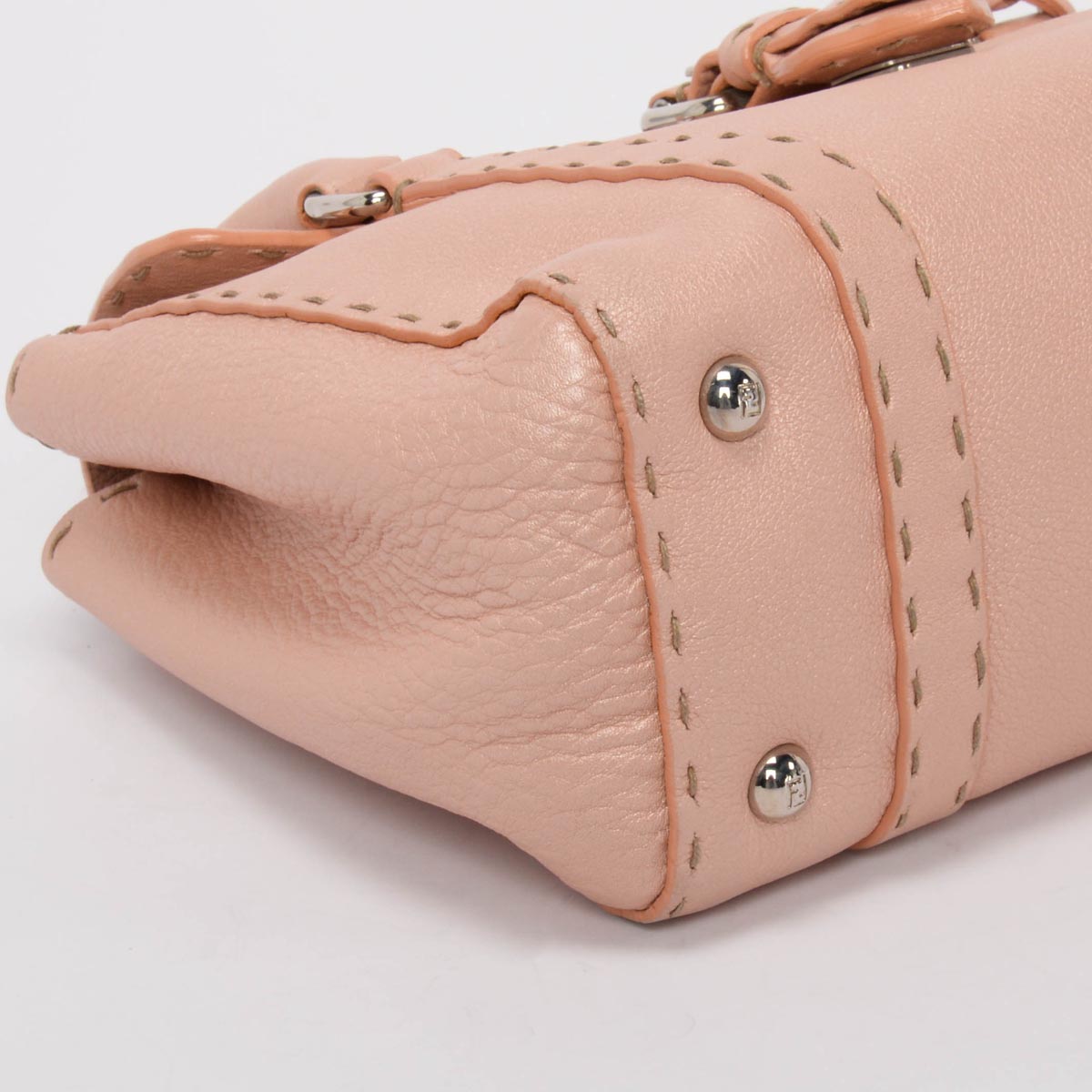 Fendi Bois de Rose Roma Calfskin Selleria Mini Linda Bag