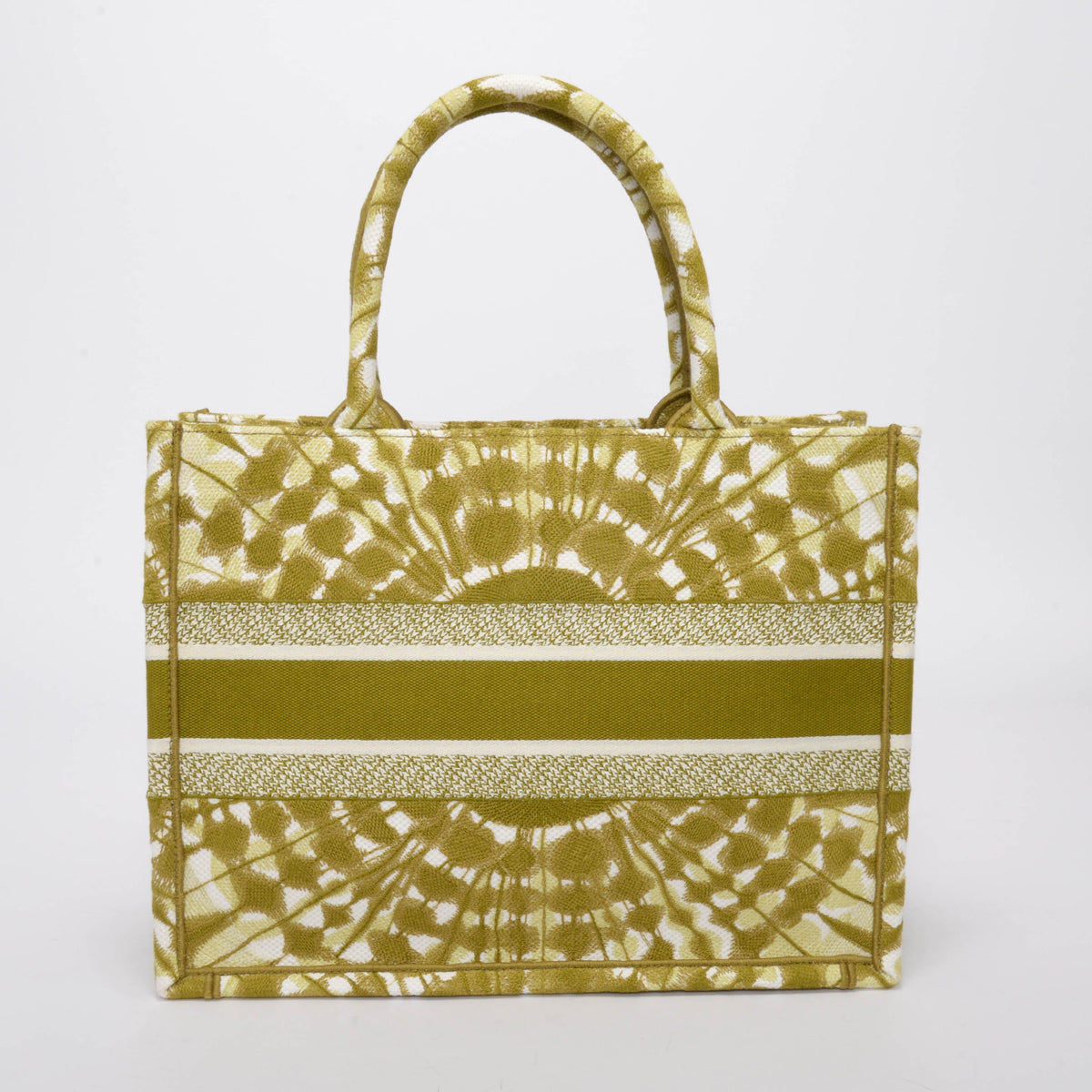 Dior Green Tie Dye Canvas Medium Book Tote