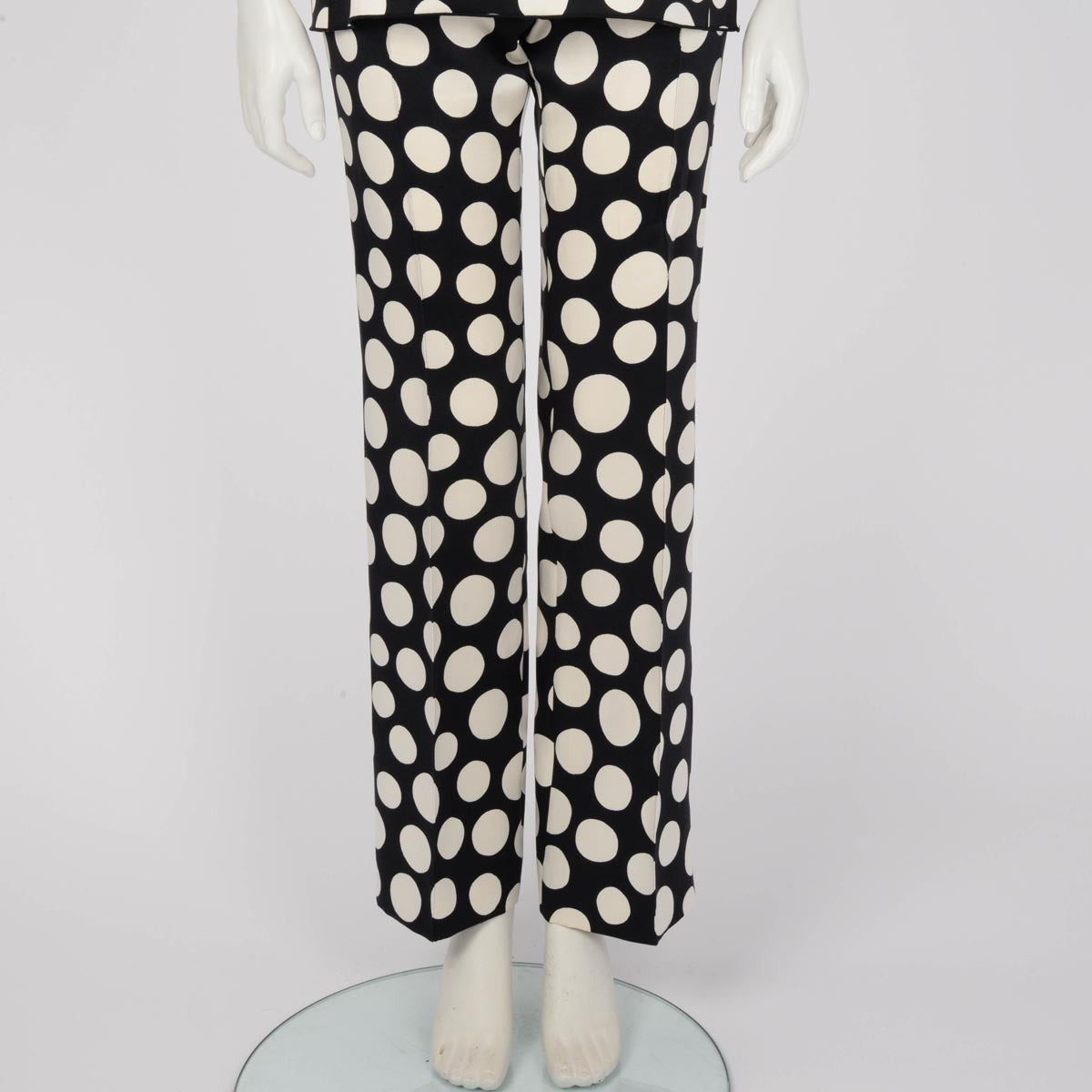 Celine Black & White Polka Dot Pants FR 38