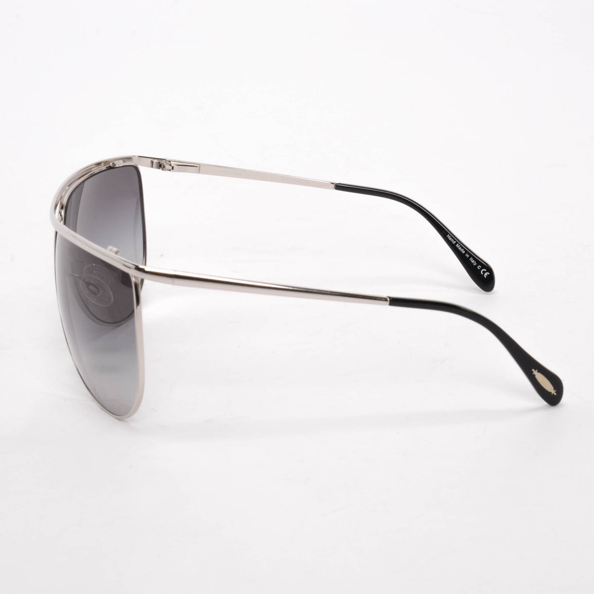Balmain x Oliver Peoples Black Aviator Sunglasses