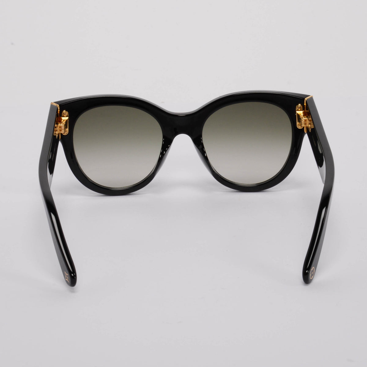 Louis Vuitton Black Flower Edge Round Sunglasses