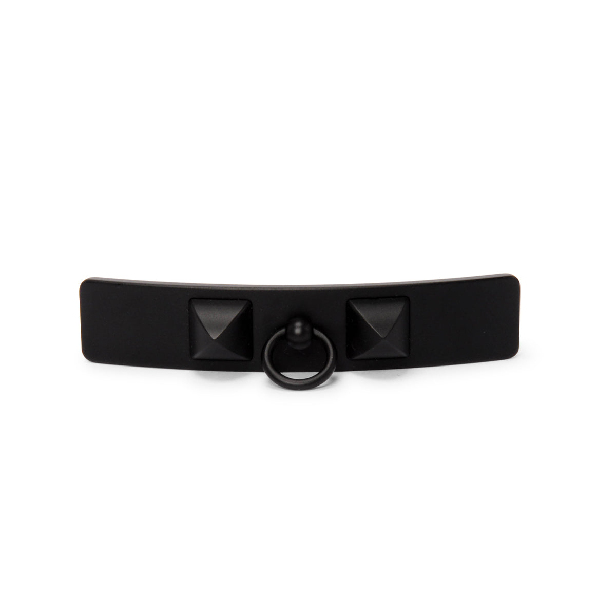 Hermes Black Aluminium Caprice PM Barrette Hair Clip