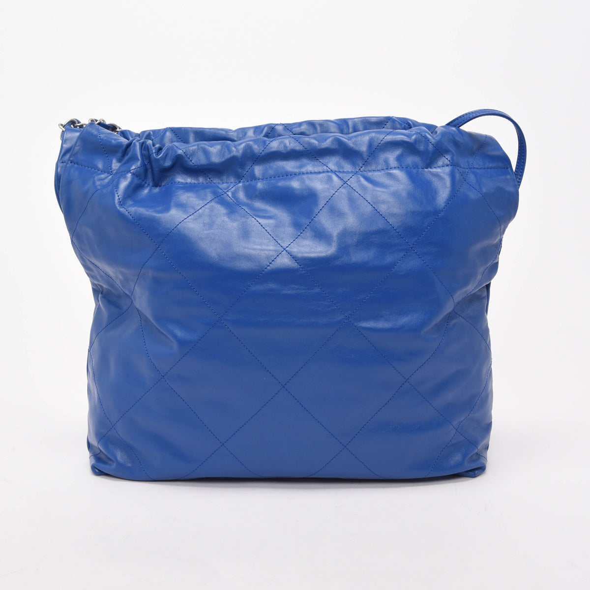 Chanel Royal Blue Shiny Calfskin Small 22 Bag