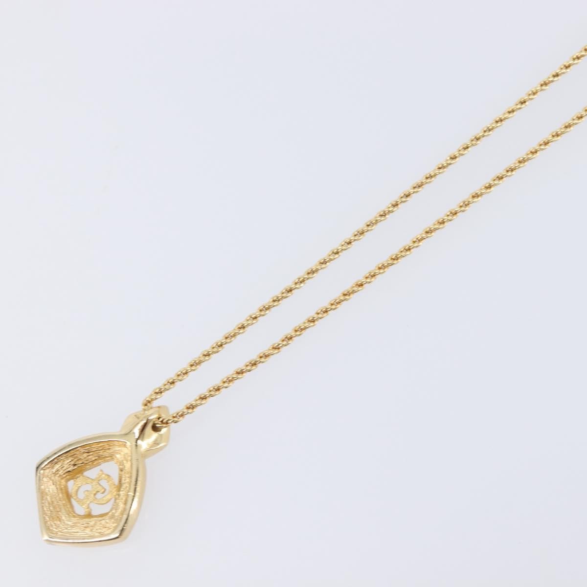 Dior Vintage Gold Tone Crystal Pendant