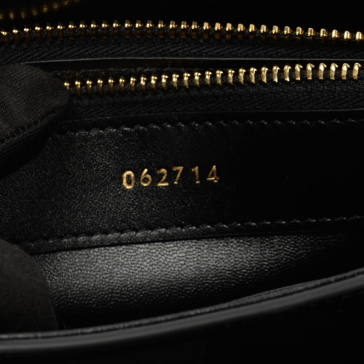Celine Black Satinated Calfskin Mini 16 Bag