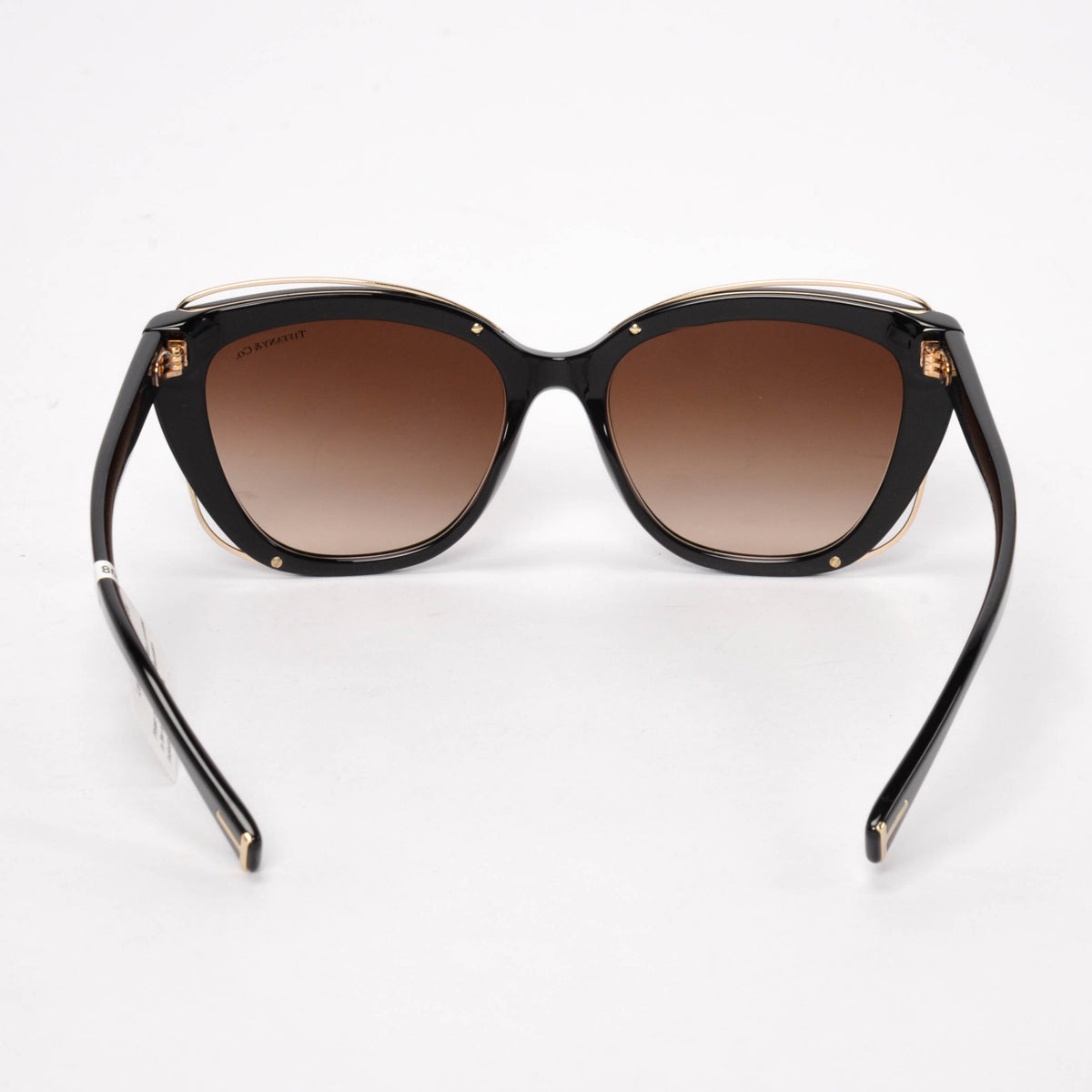 Tiffany & Co Black & Gold Tiffany T Cat Eye Sunglasses
