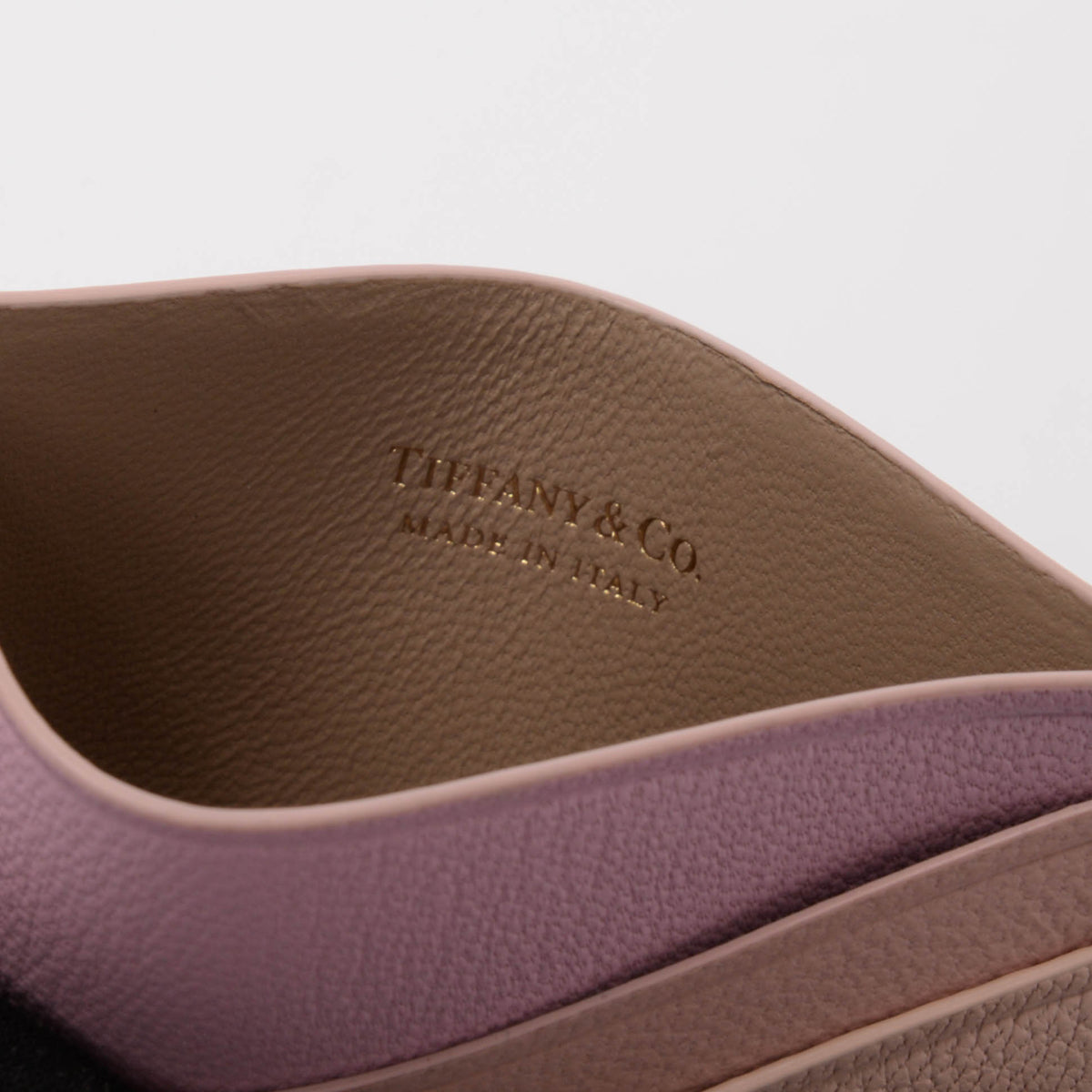 Tiffany & Co Pink Goatskin T Card Holder