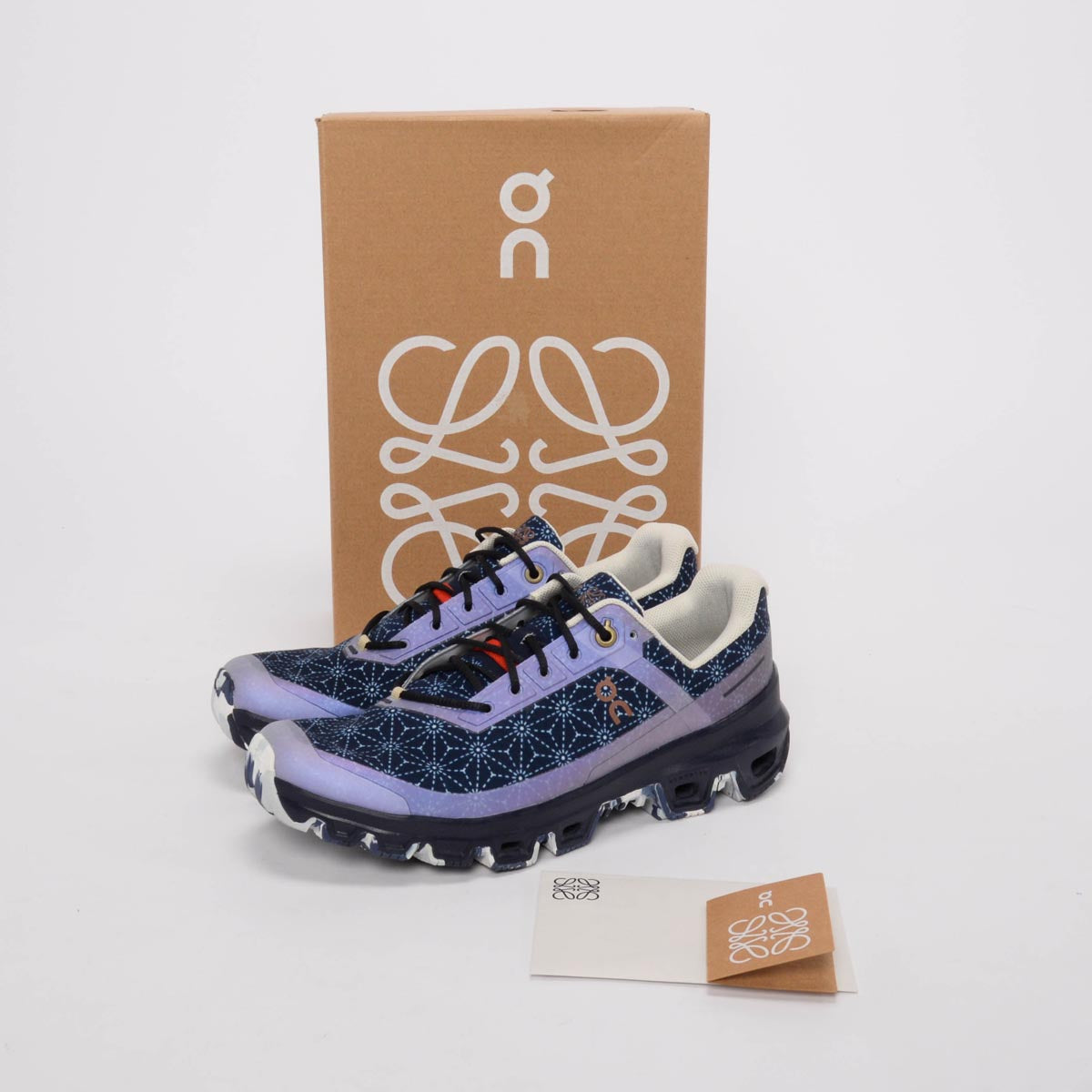 Loewe Space Blue Canvas Cloudventure Sneakers 38