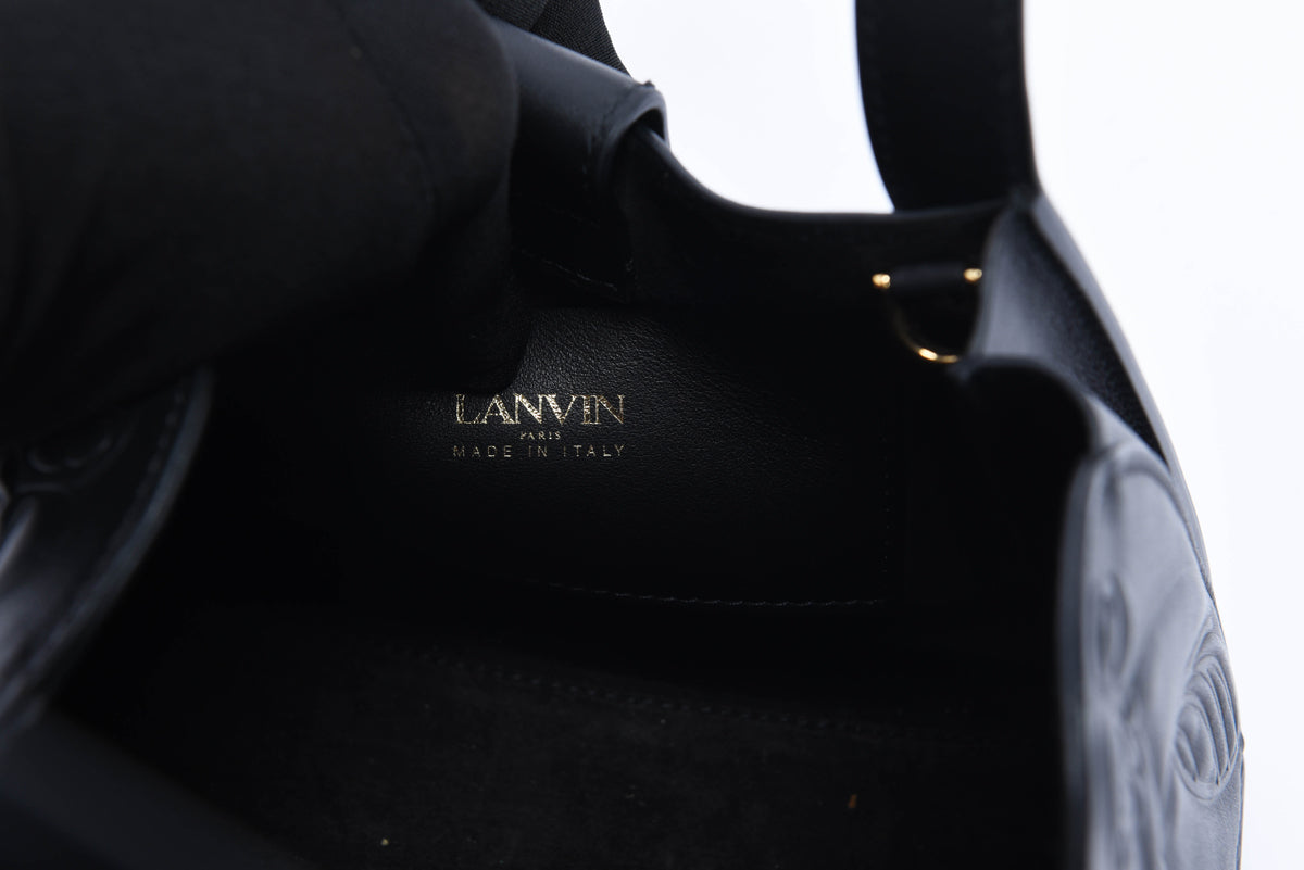 Lanvin Black Smooth Calfskin Mini Tote