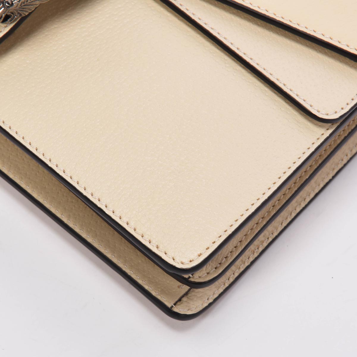 Gucci Mystic White Textured Calfskin Dionysus Small Shoulder Bag