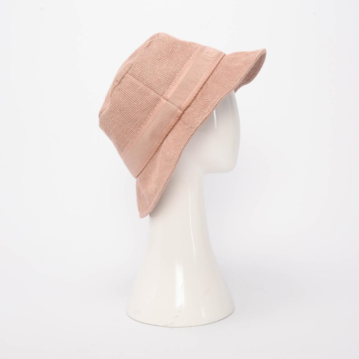 Dior Pink Cotton Logo Embroidered Bucket Hat