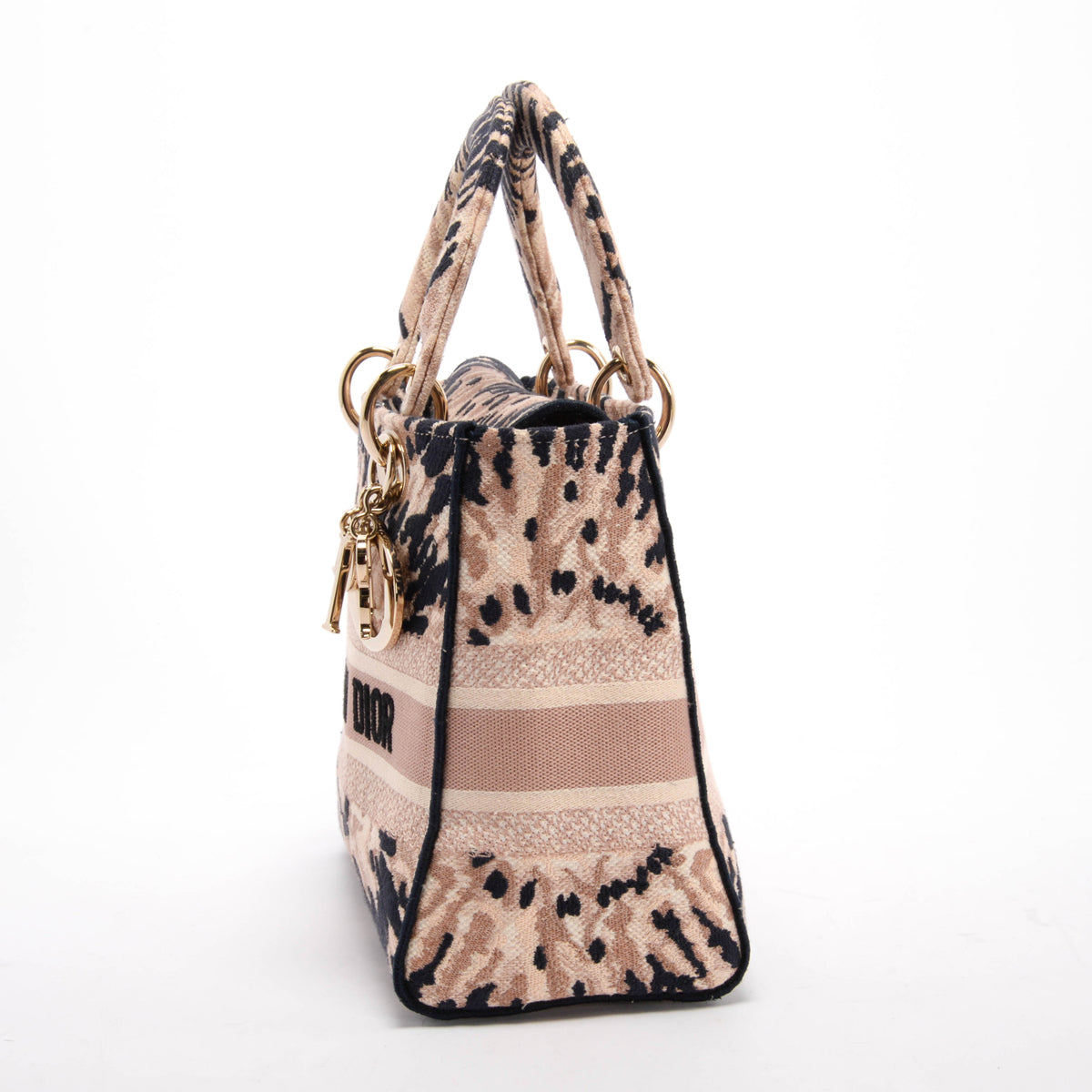 Dior Pink Tie Dye Canvas Medium Lady D-Lite Bag