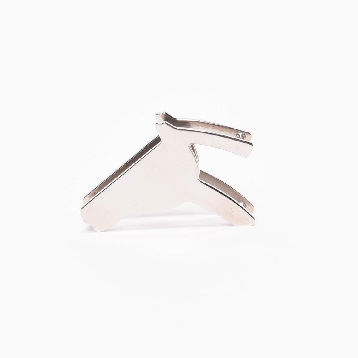 Hermes Silver Palladium Tete de Cheval Scarf Ring