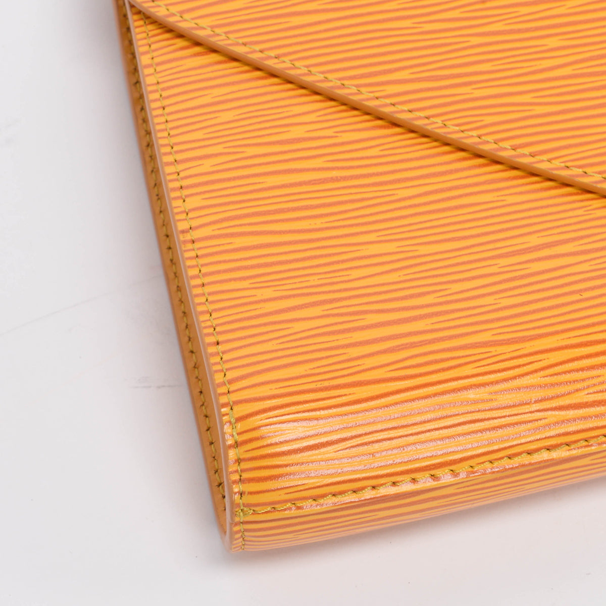 Louis Vuitton Yellow Epi Leather Art Deco Clutch