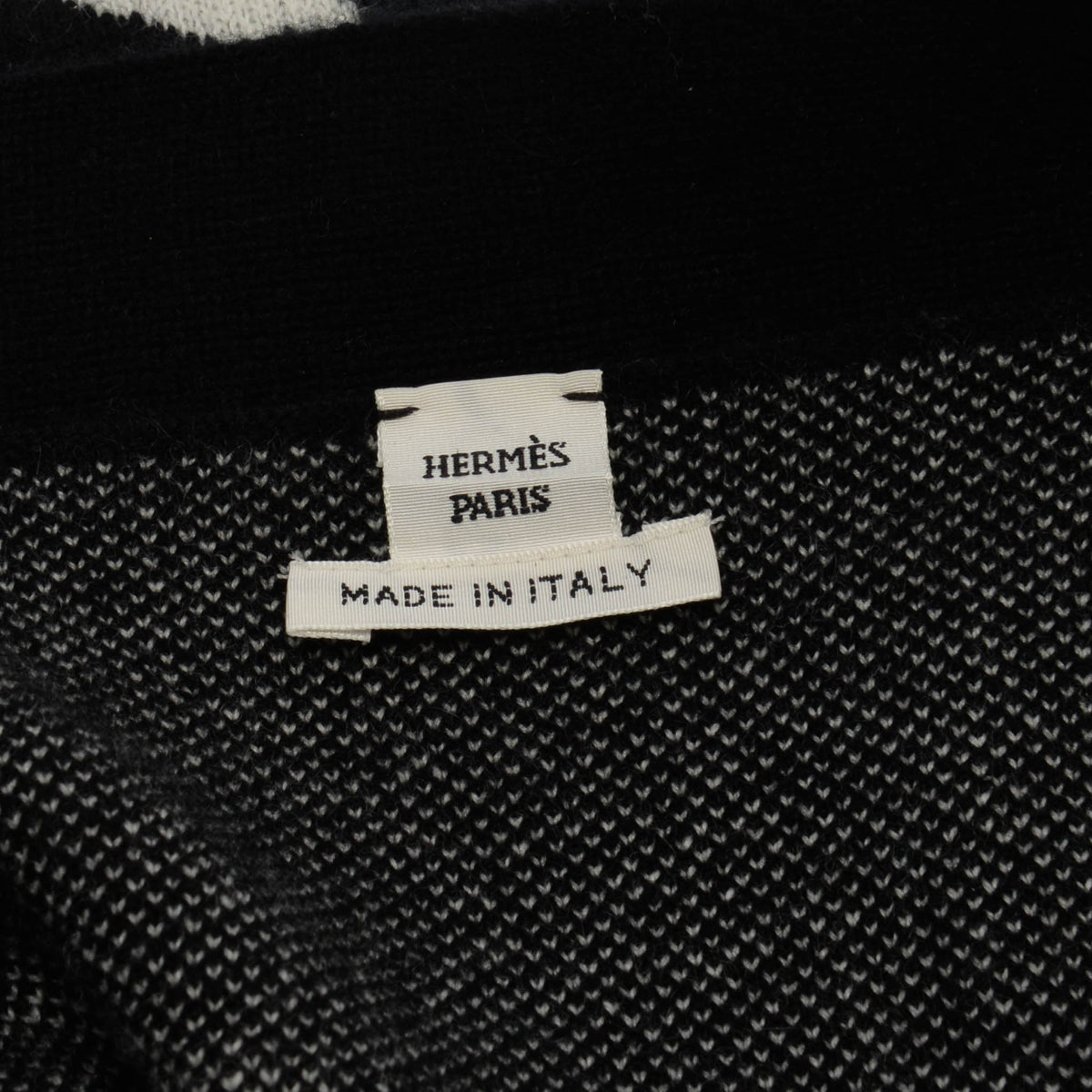 Hermes Black Cashmere Promenade du Matin Long Cardigan FR 34