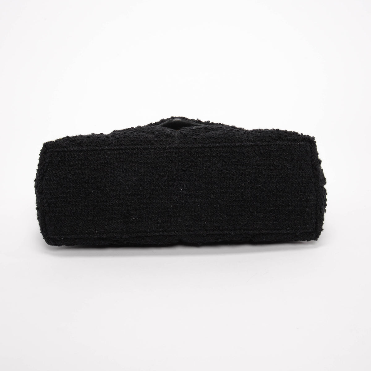 Saint Laurent Black Boucle Tweed Small Lou Lou Puffer Bag
