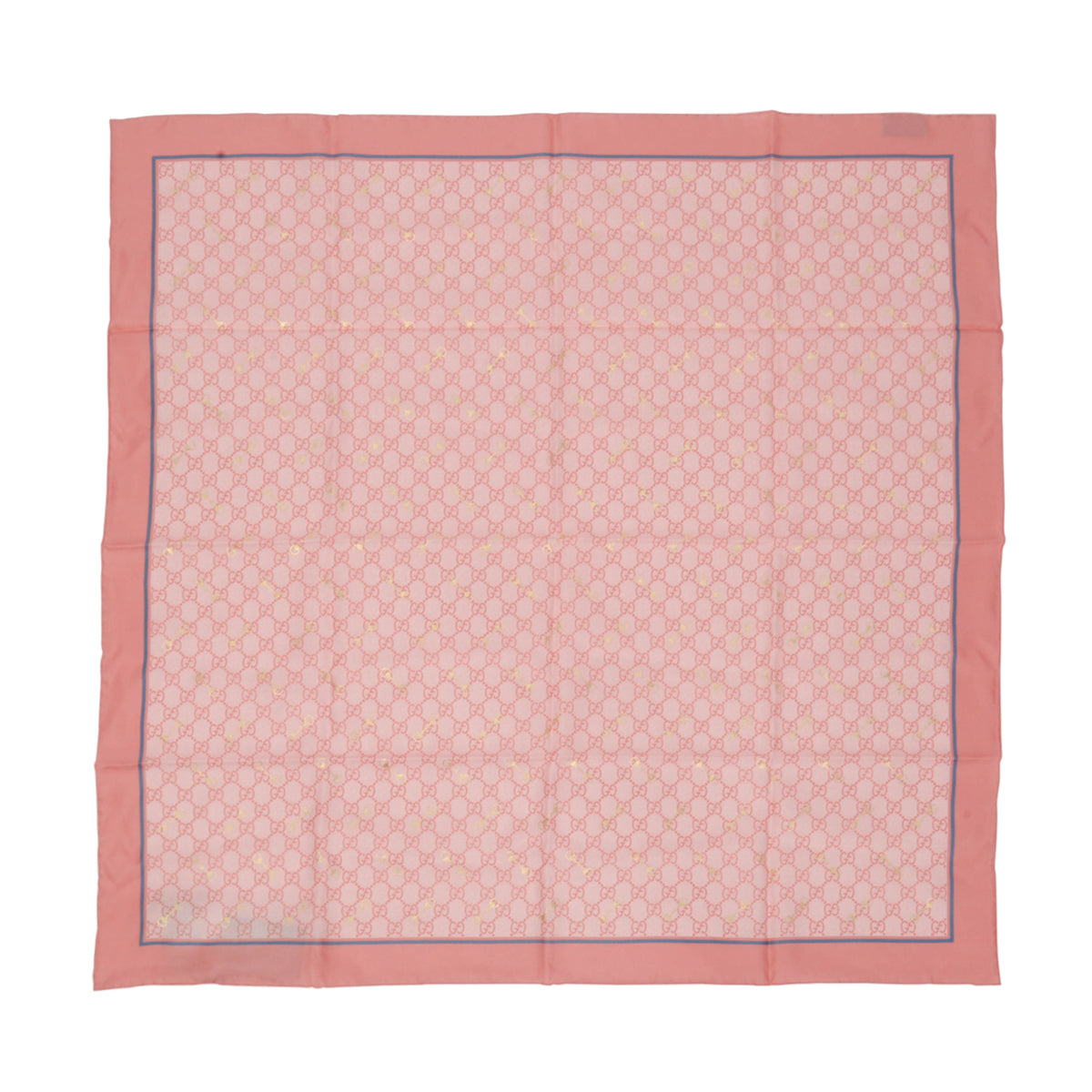 Gucci Pink Silk GG Horsebit Scarf