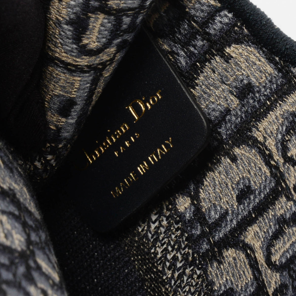 Dior Navy Oblique Jacquard Mini Book Tote