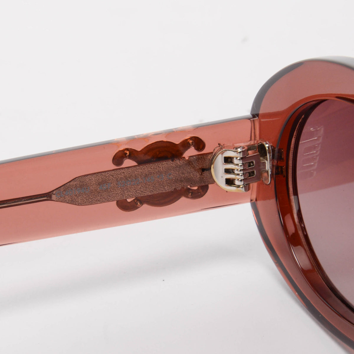 Celine Burgundy Triomphe Oval Sunglasses