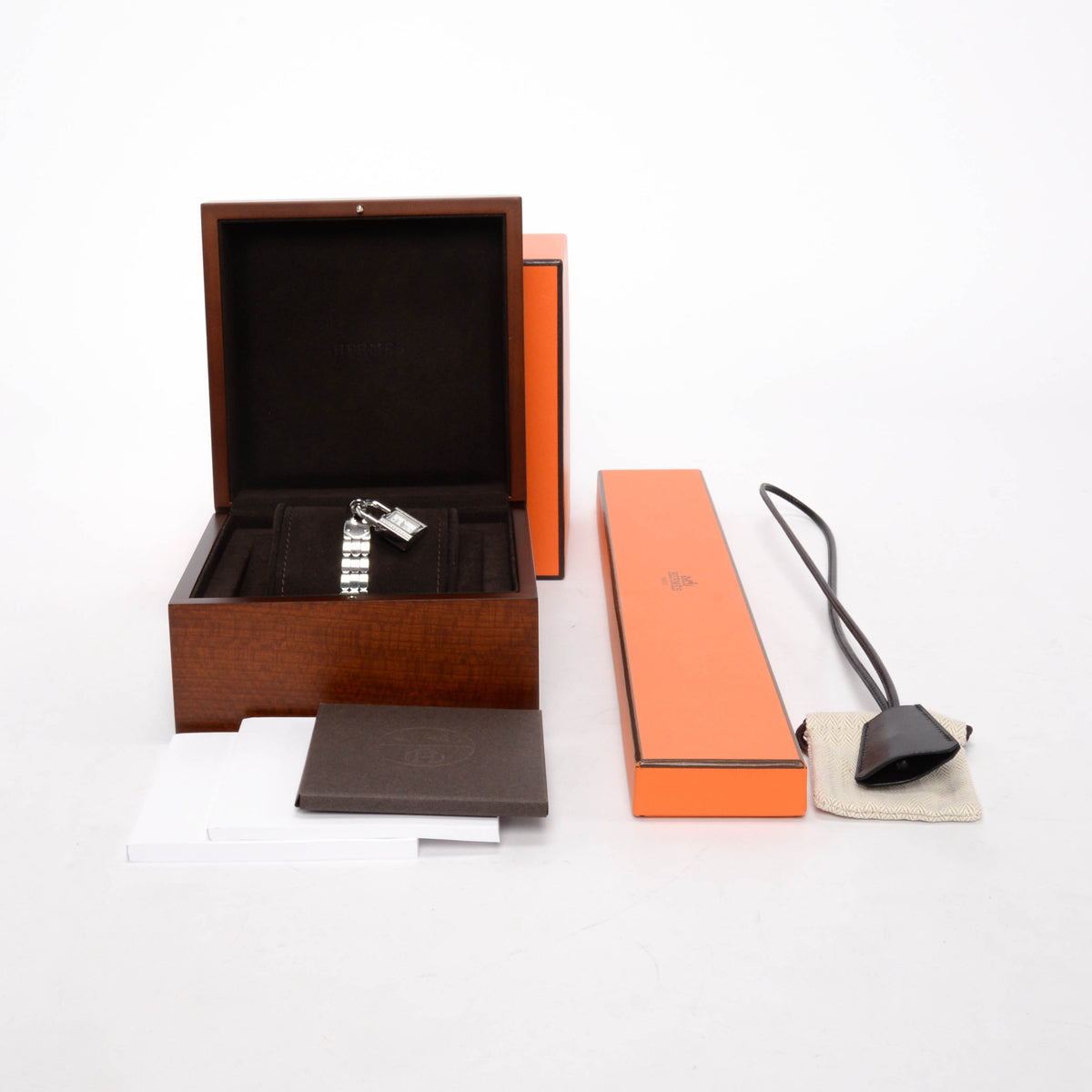Hermes Steel & Diamond Mini Model Kelly Watch