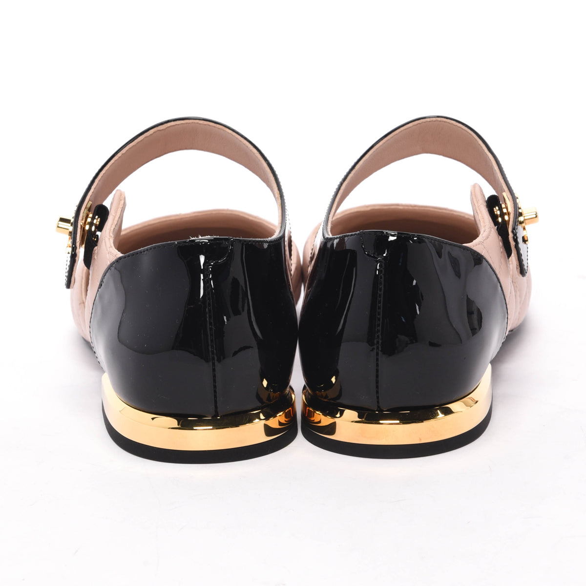 Chanel Pink Quilted Lambskin Turnlock Mary Jane Flats 37.5