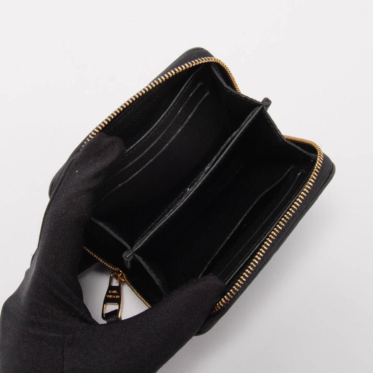 Louis Vuitton Black Monogram Empreinte Zippy Coin Purse