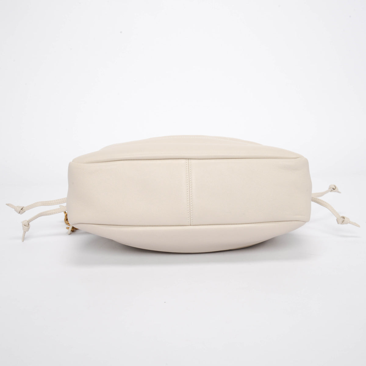 Saint Laurent Ivory Lambskin Small Jamie Shopping Tote