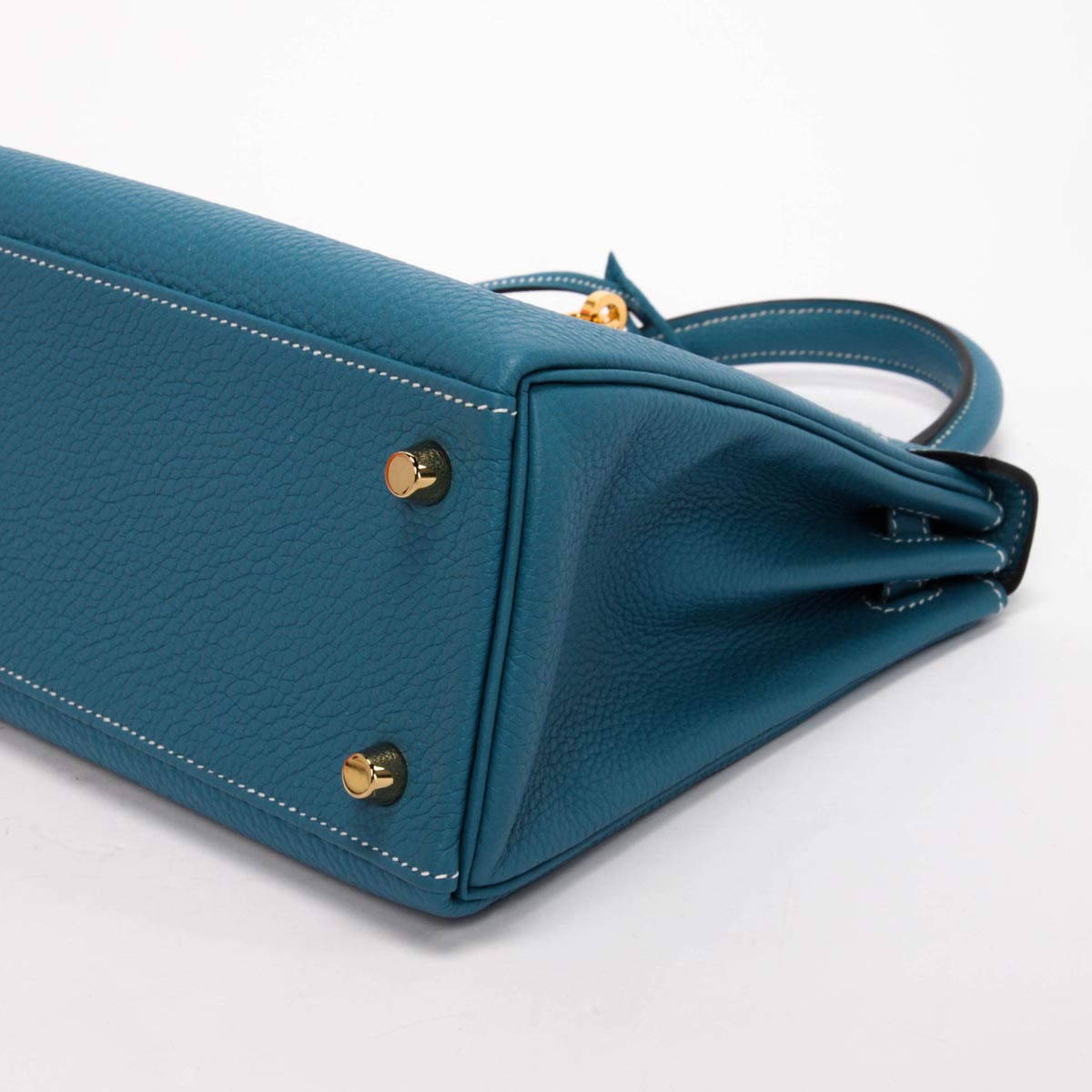 Hermes New Bleu Jean Togo Kelly 25 GHW
