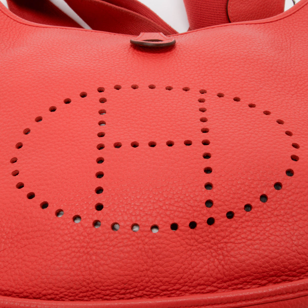Hermes Rouge Pivoine Taurillon Clemence Evelyne III 29