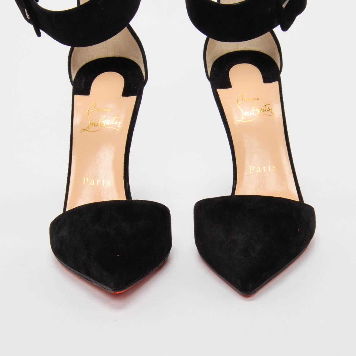 Christian Louboutin Black Suede Harler 100 Pumps 39.5