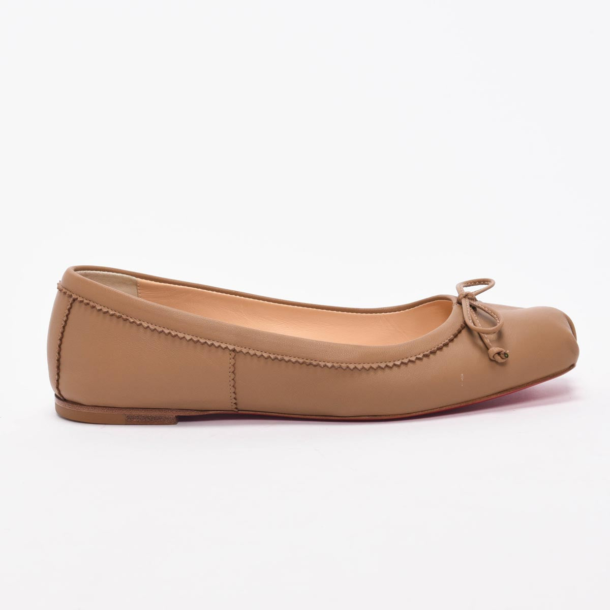 Christian Louboutin Blush Lambskin Mamadrague Flats 36